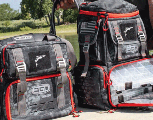 Ego Kryptek Tackle Box Backpack w/4 Tackle Trays