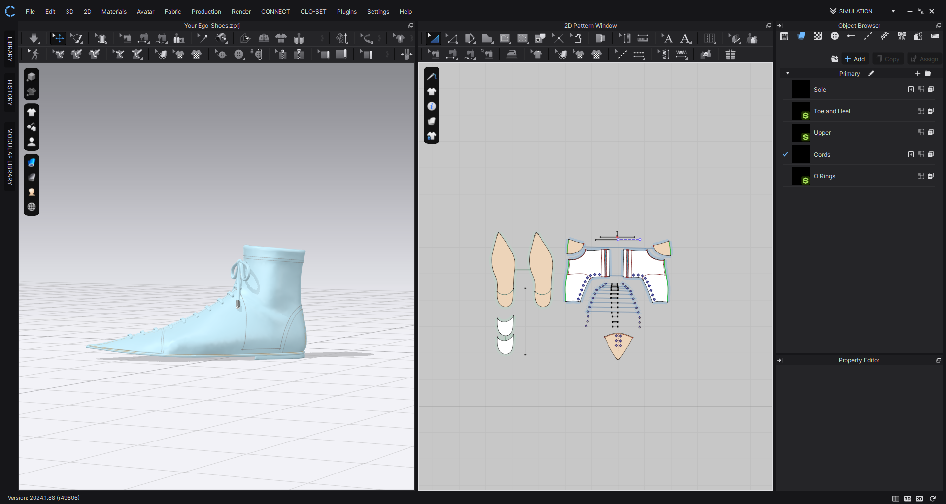Shoes Pattern in Clo3D