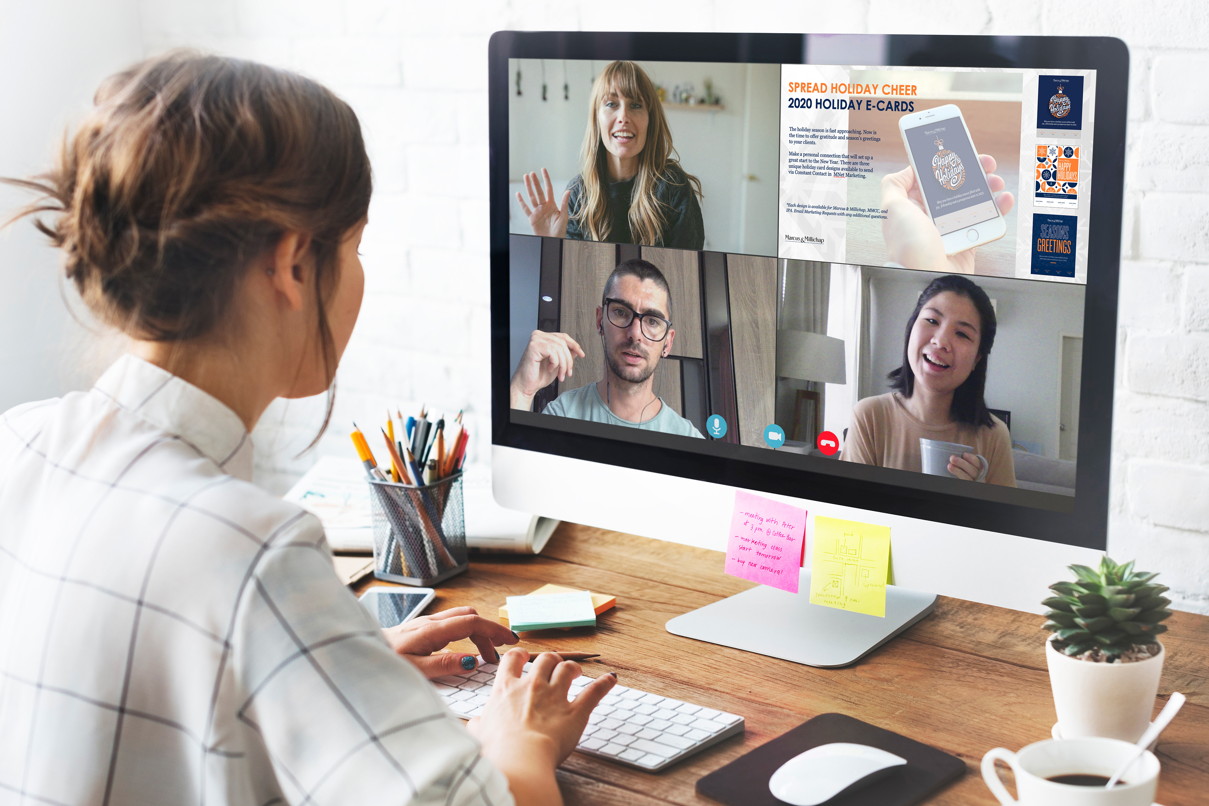 Pandemic Work From Home Sales Meeting Presentation