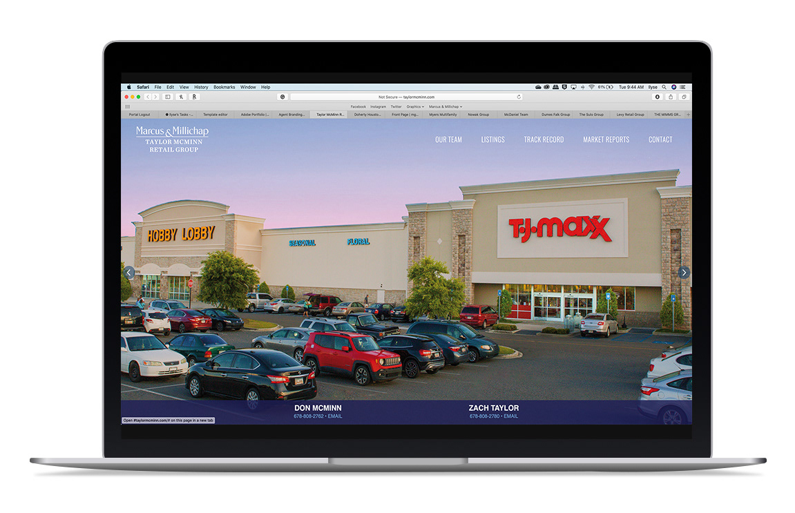 Taylor McMinn Retail Group Logo + Website