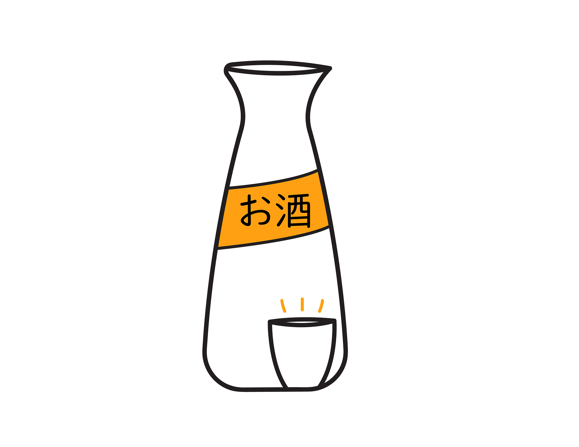 Sake Bottle and Cup