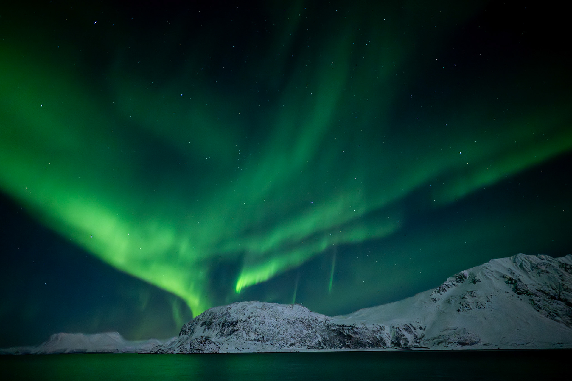 Northern lights near Skjervøy