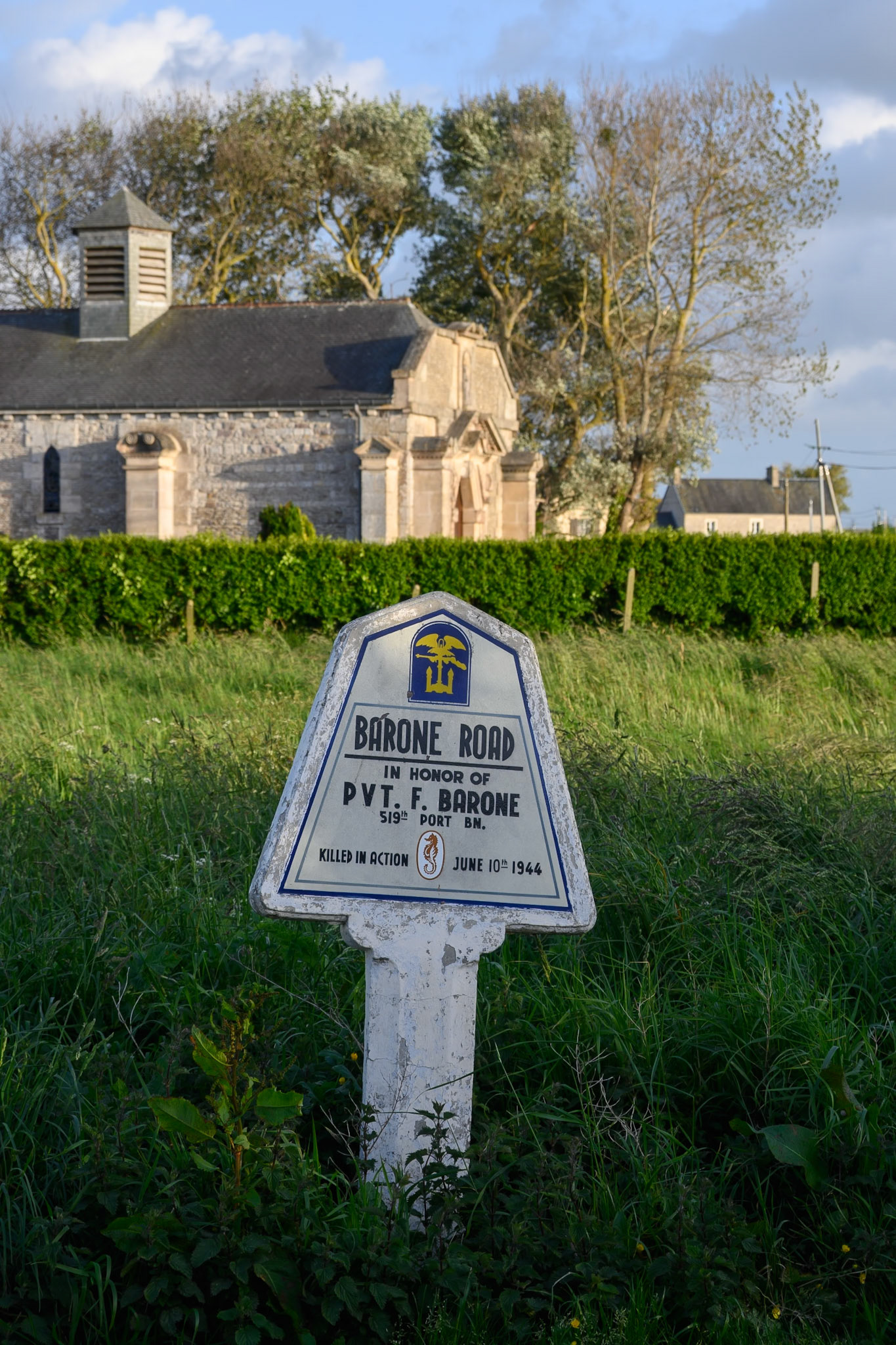 Road named after fallen soldier, La Madeleine