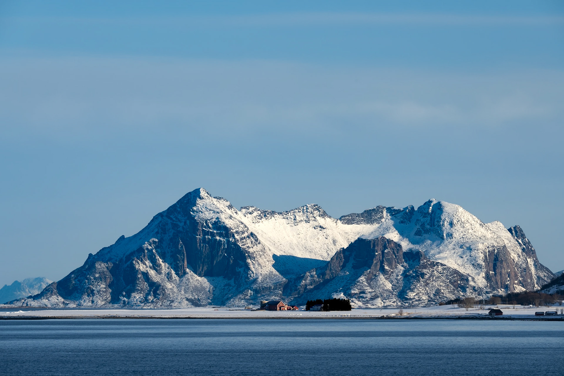 Isolated farm, Ornes to Bodø