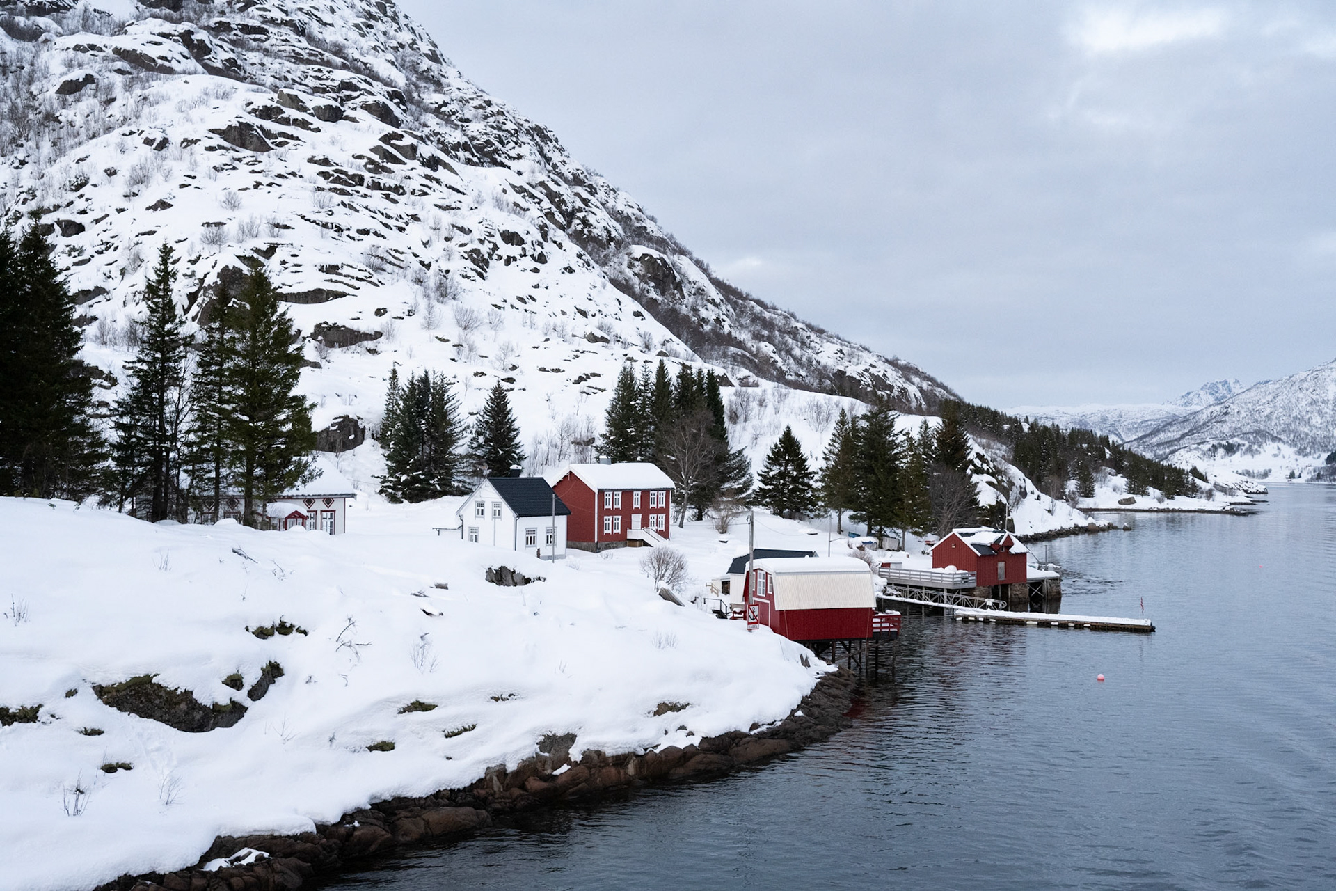 Raftesundet strait heading for Svolvaer
