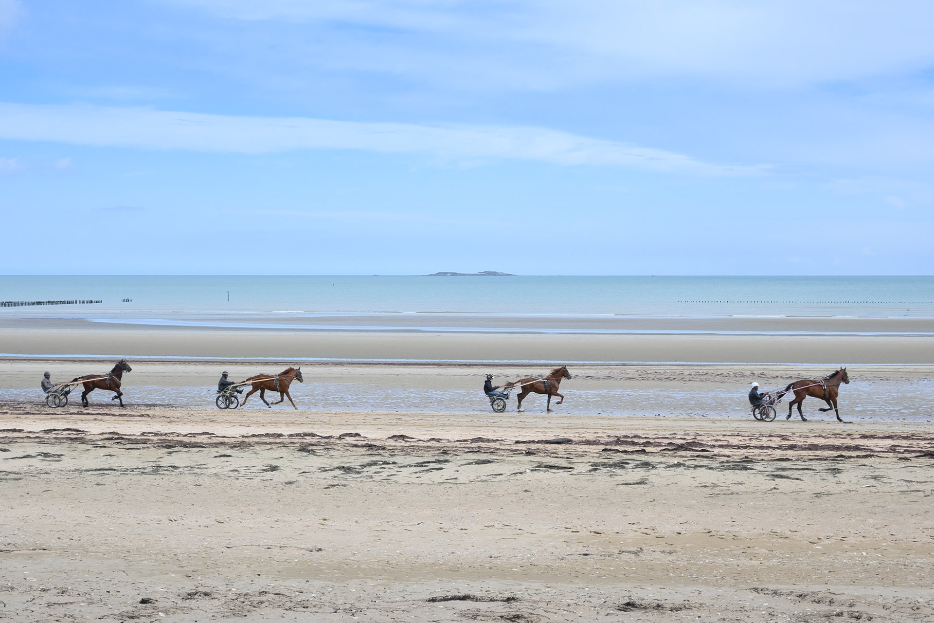 Harness racing training, Utah Beach