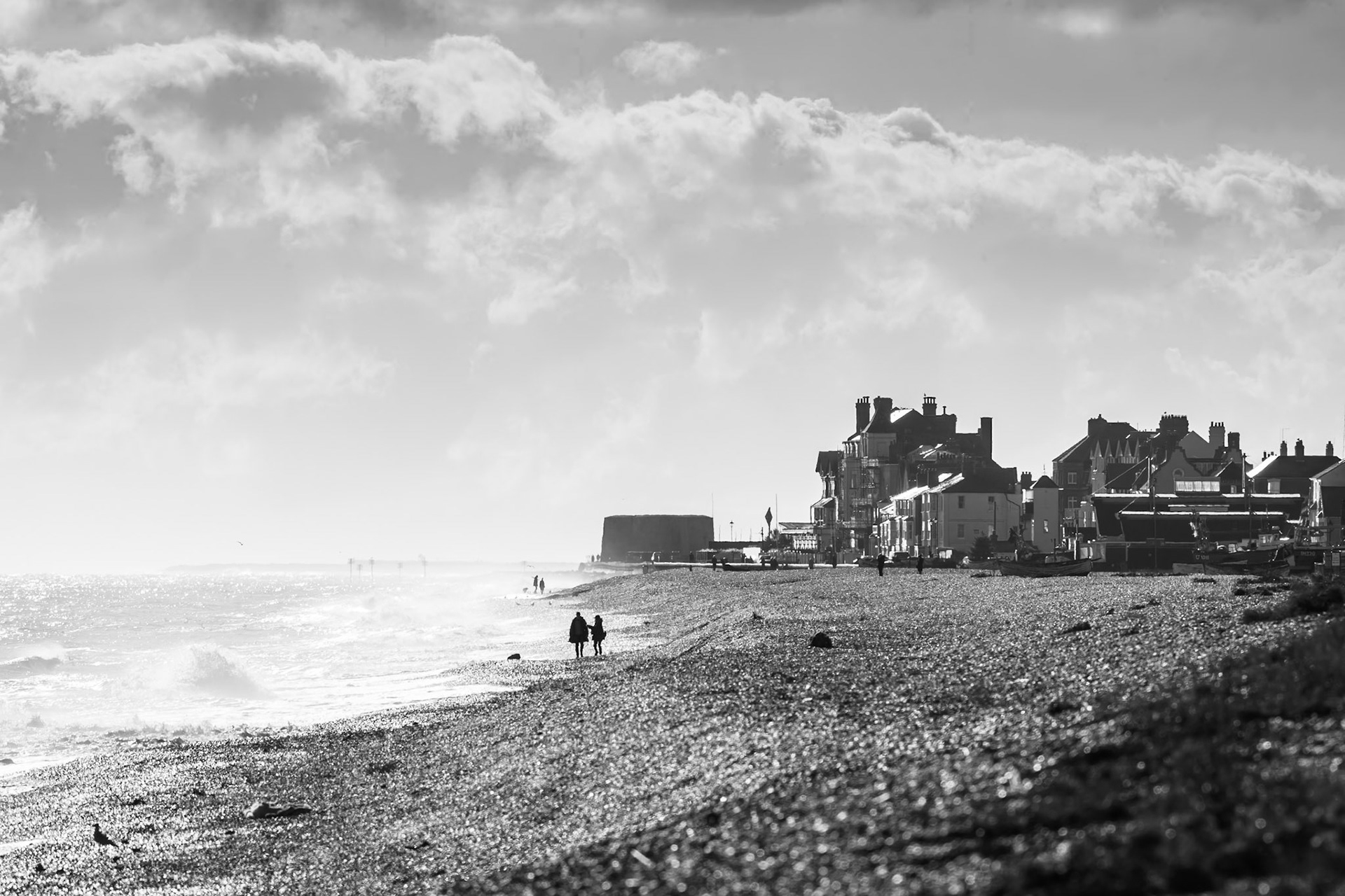 Stroll along the beach, Aldeburgh