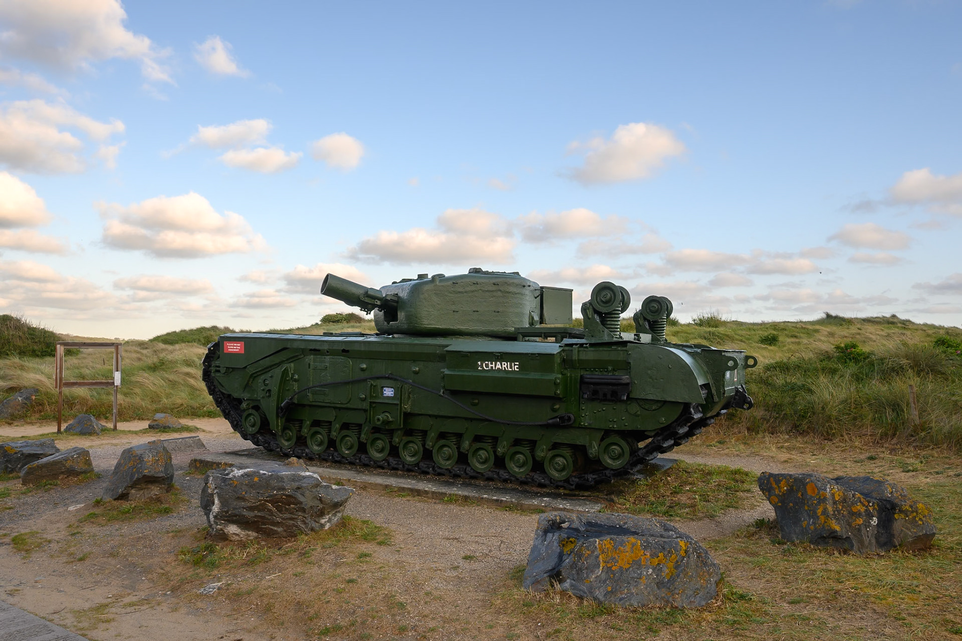AVRE Tank at Juno Beach,  Courseulles-sur-Mer
