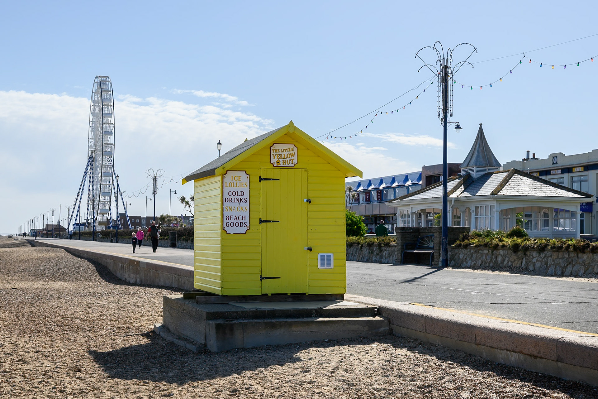 The little yellow hut, Felixstowe