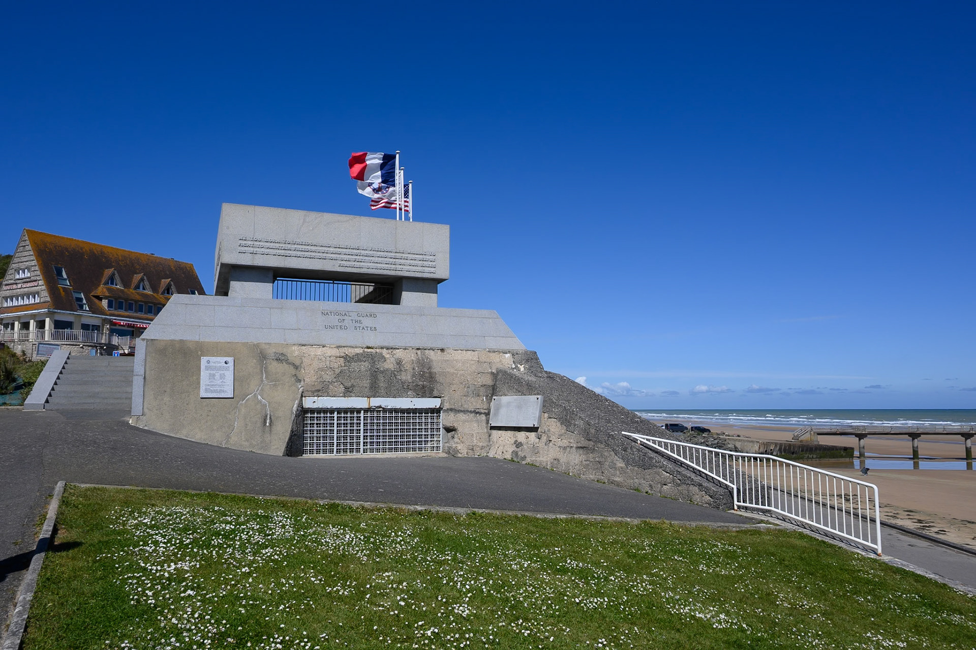 National Guard monumnet at Vierville-sur-mer