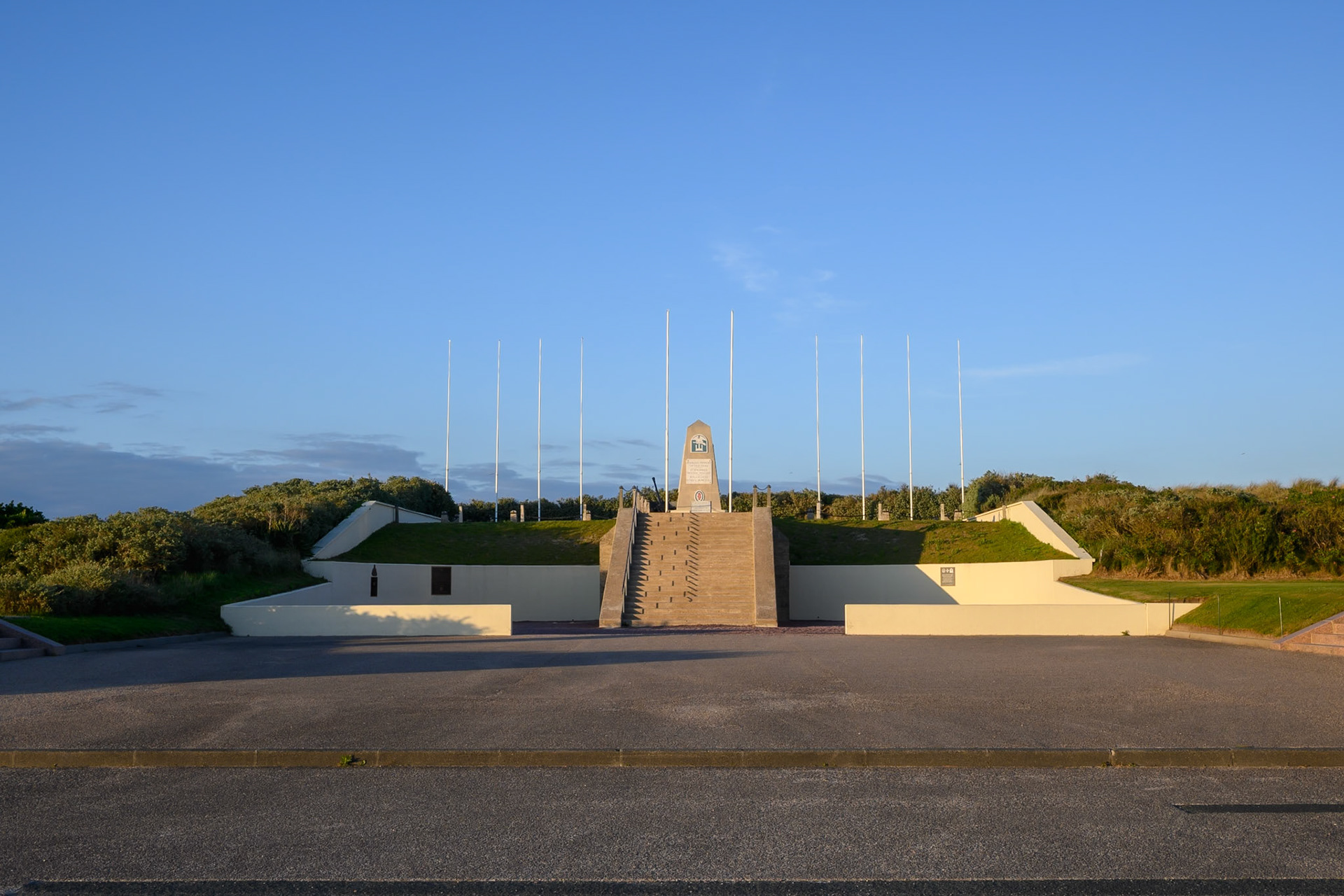 Monument to soldiers of the 1st American Engineer Brigade, Utah Beach
