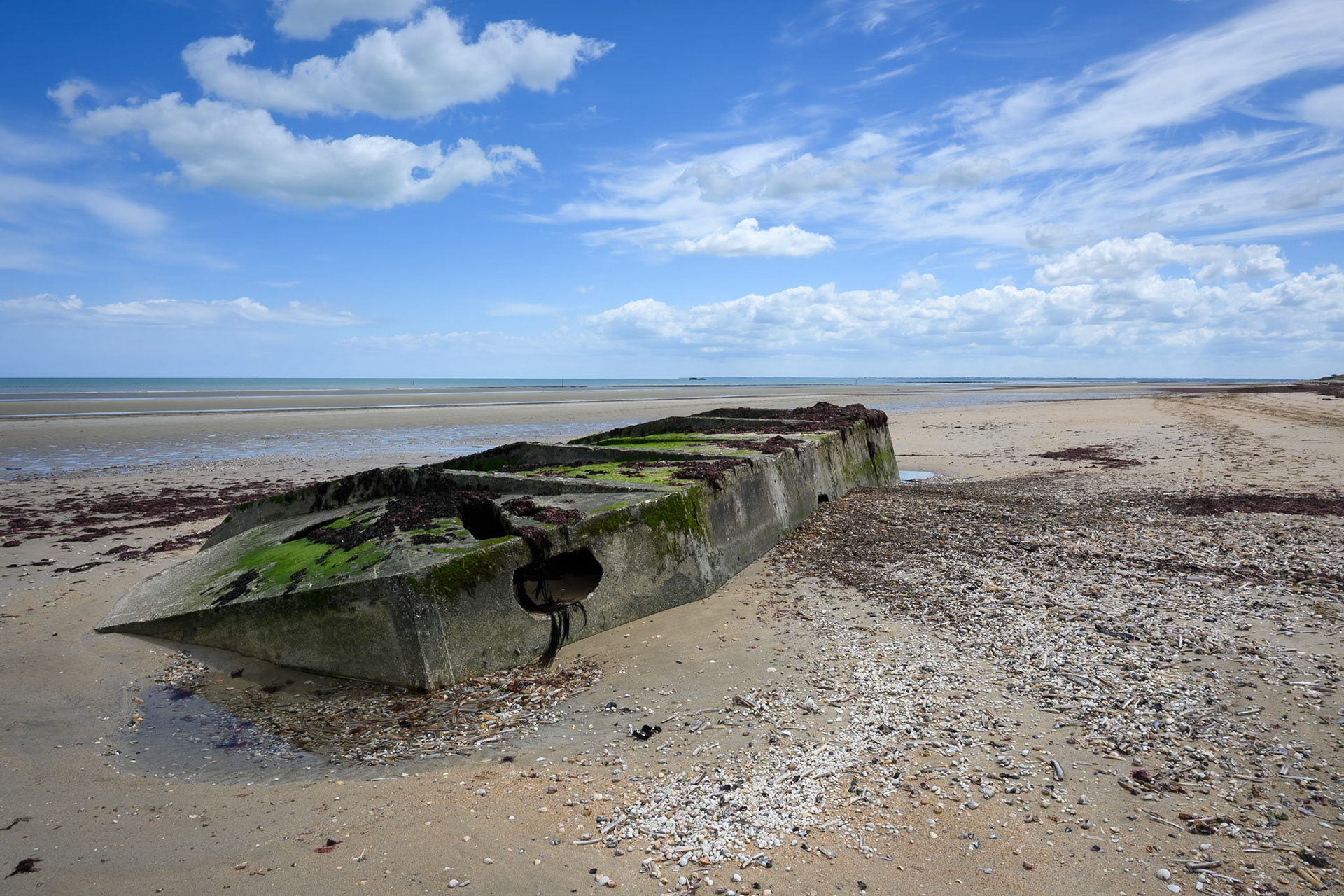 Part of the Mulberry harbour near Hameau Mottet