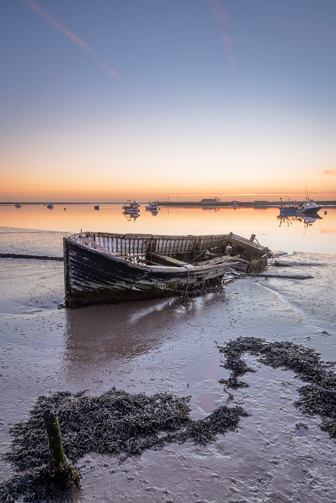 Derelict boat at Orford