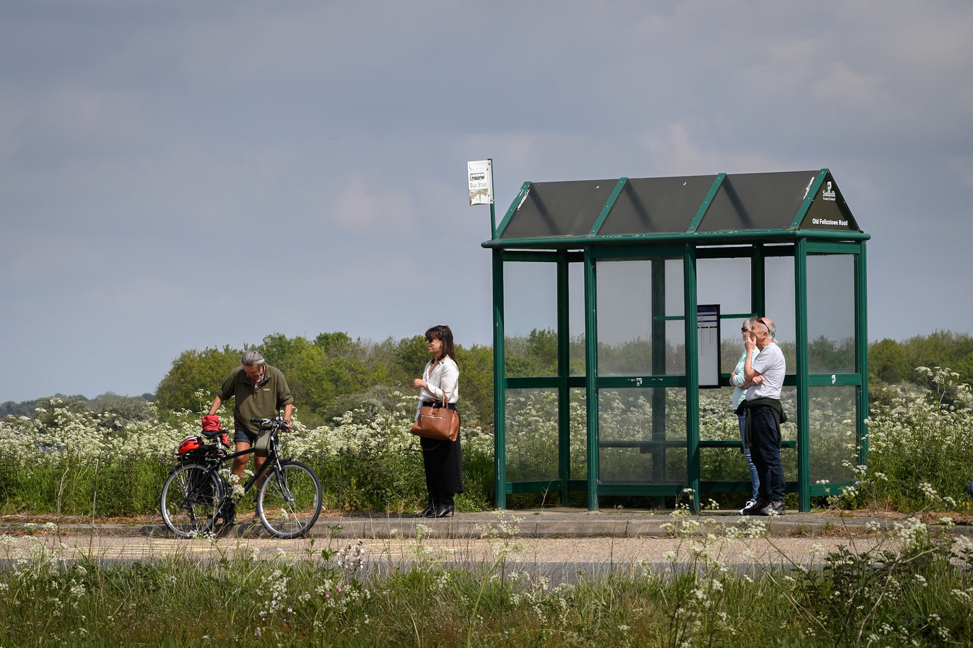 The bus stop, Levington