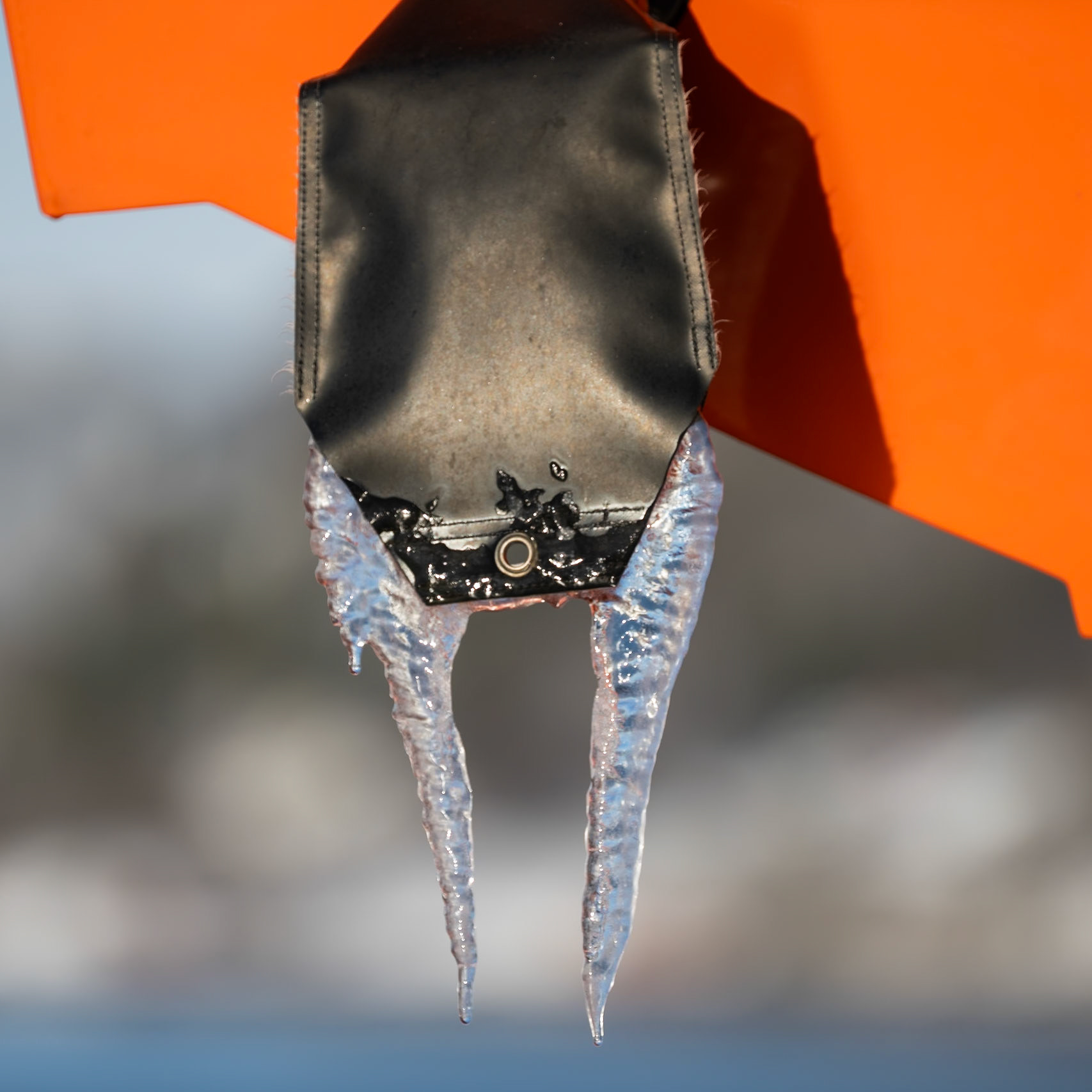 Ice on the boat