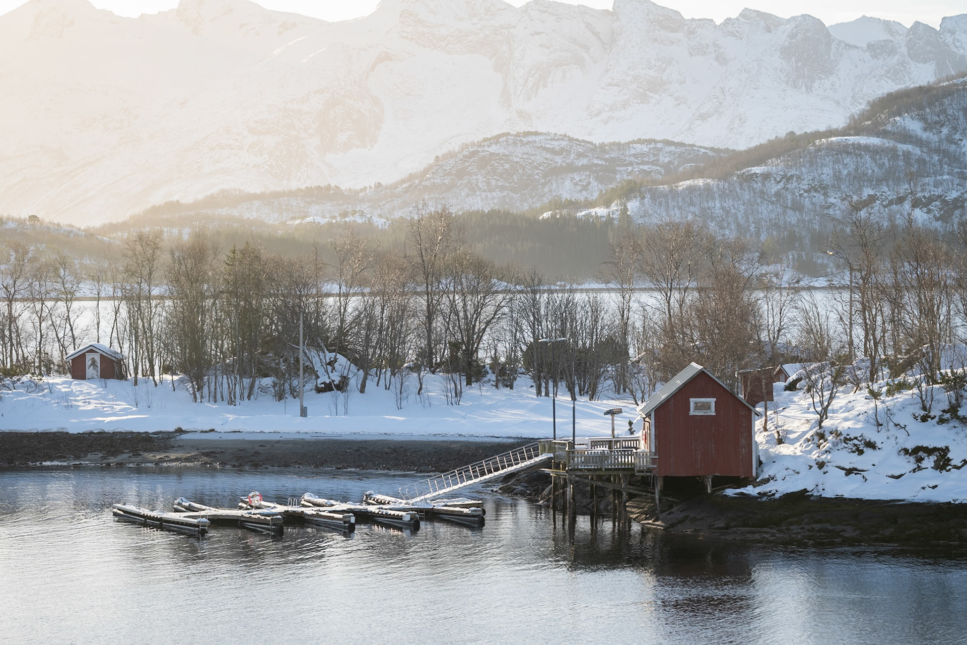 Boathouse near Ornes