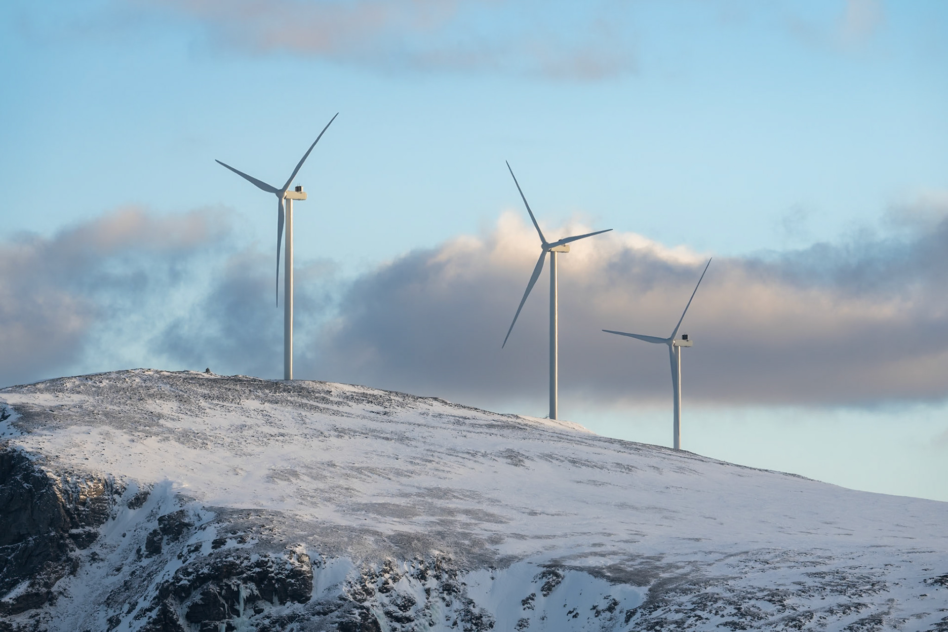 Wind farm on route from Havøysund