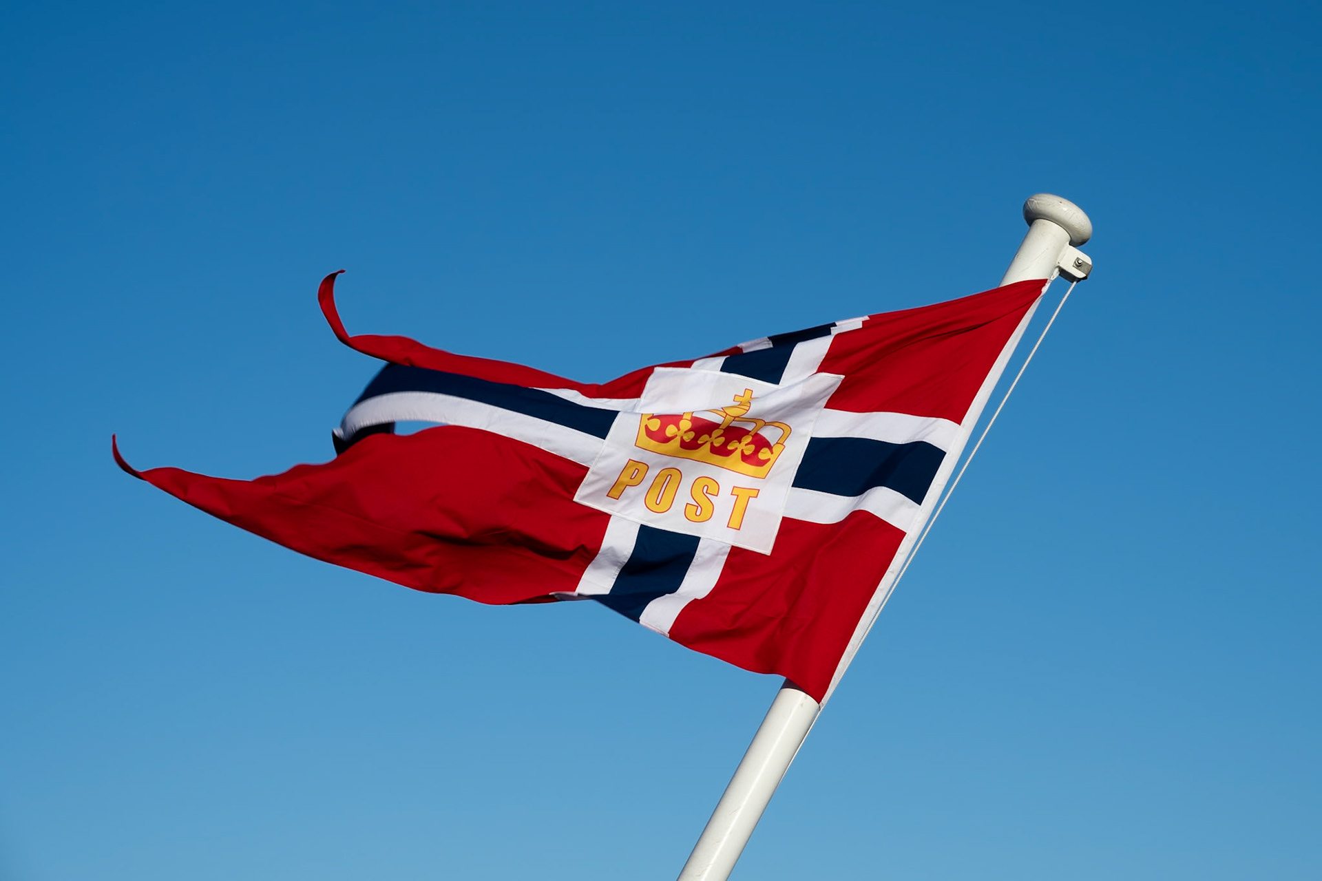 Norwegian Ensign (used for vessels carrying post)