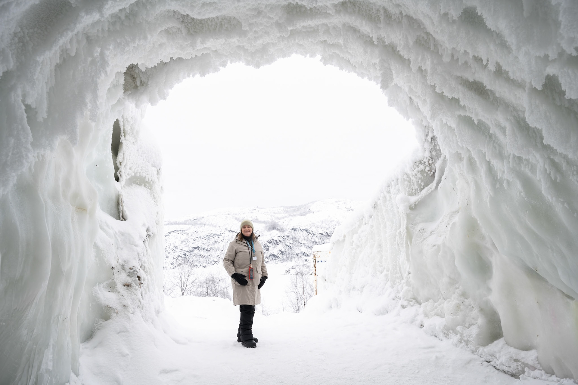 In the Ice hotel at Kirkenes