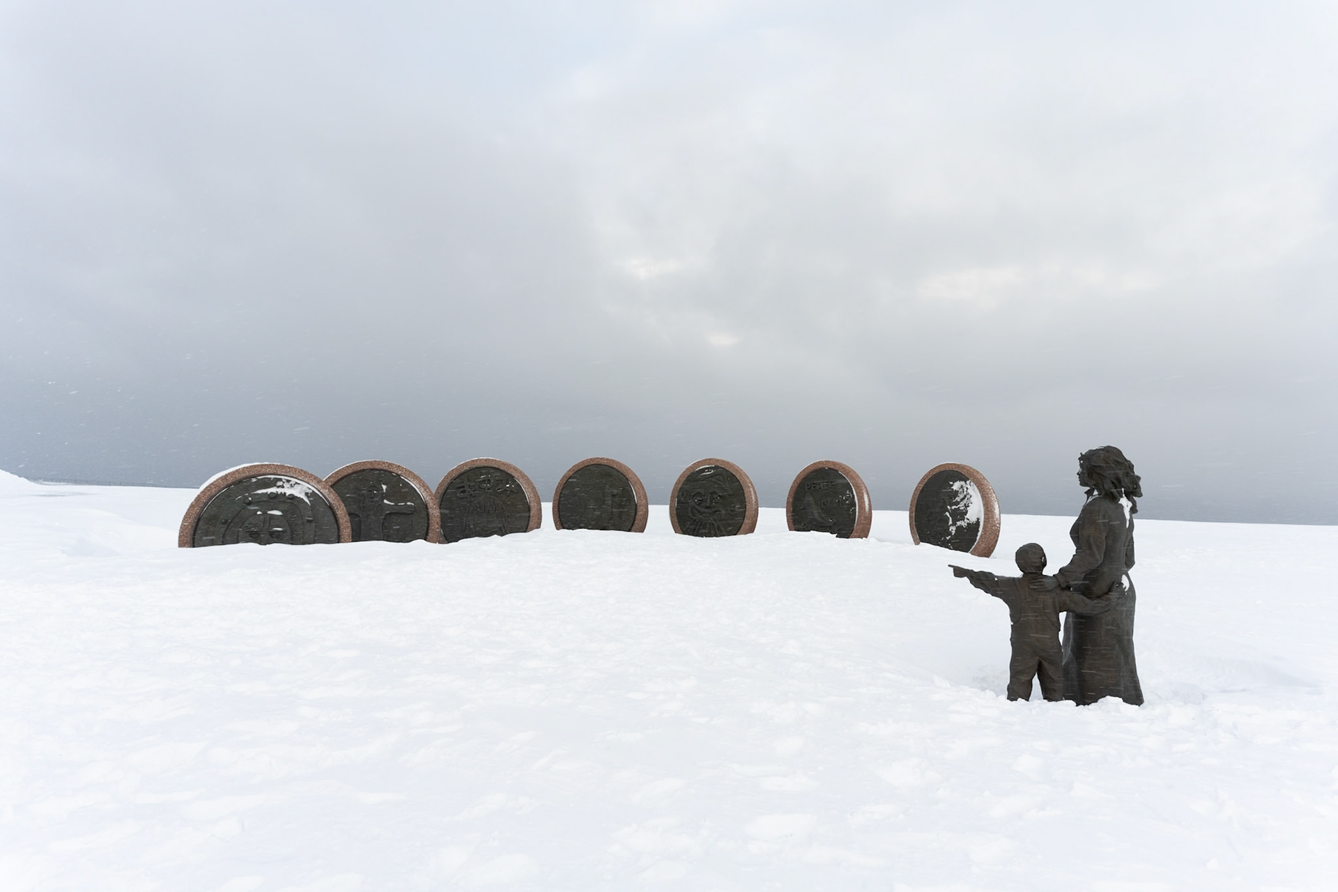 Sculpture at Nordkapp