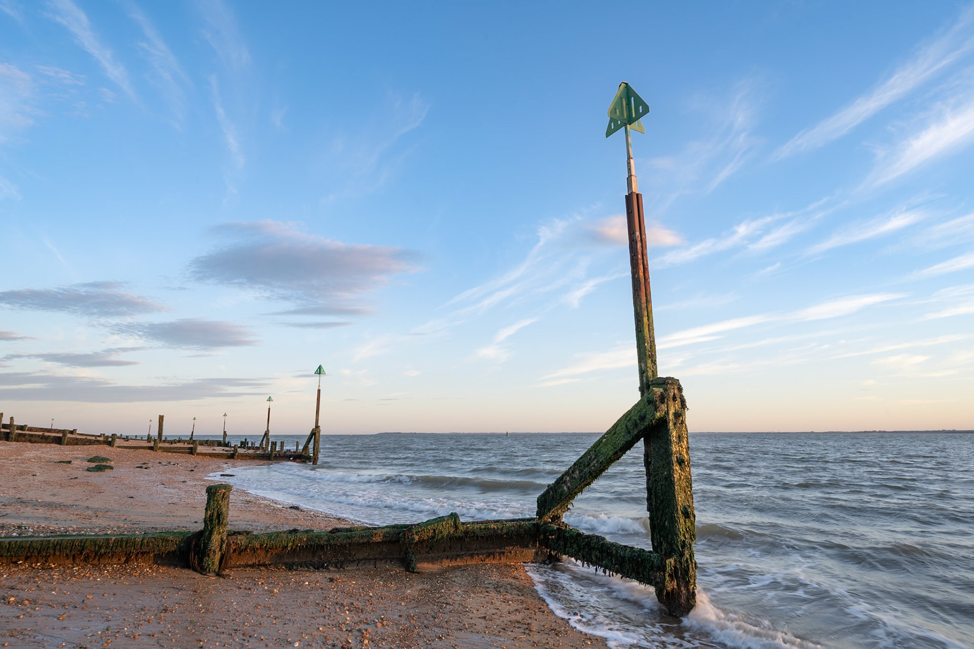 Groynes at Landguard, Felixstowe