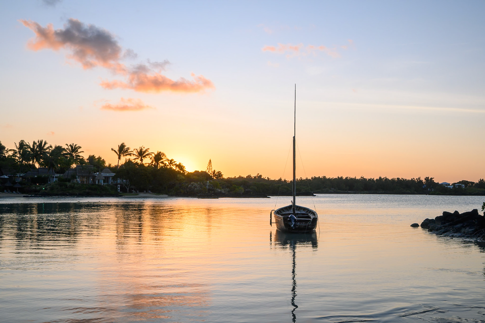 Sunset in Mauritius
