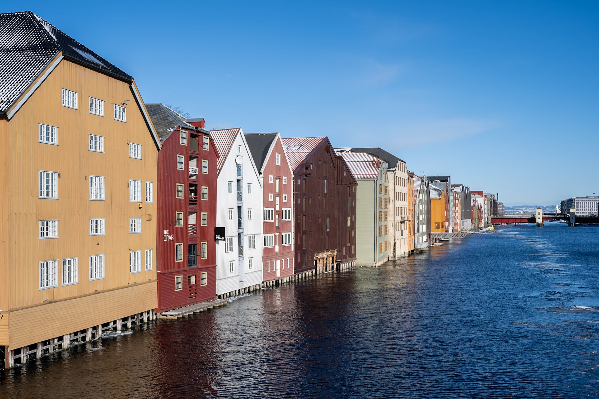 Warehouses on Nidelva river, Trondheim