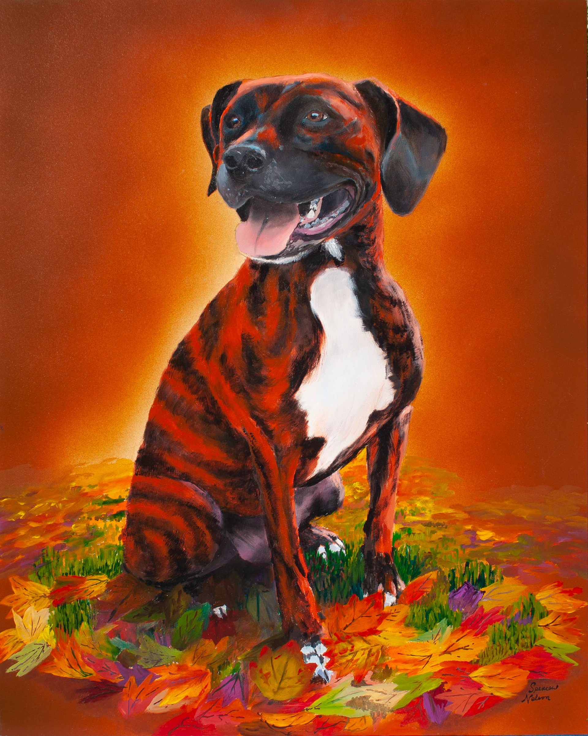"Ryatt" Acrylic and Oil on 18x24 panel