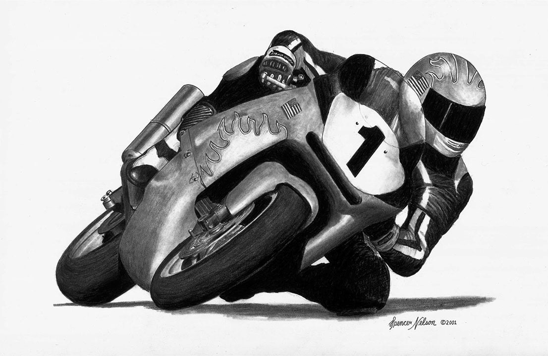 "Racer #1" Graphite SOLD