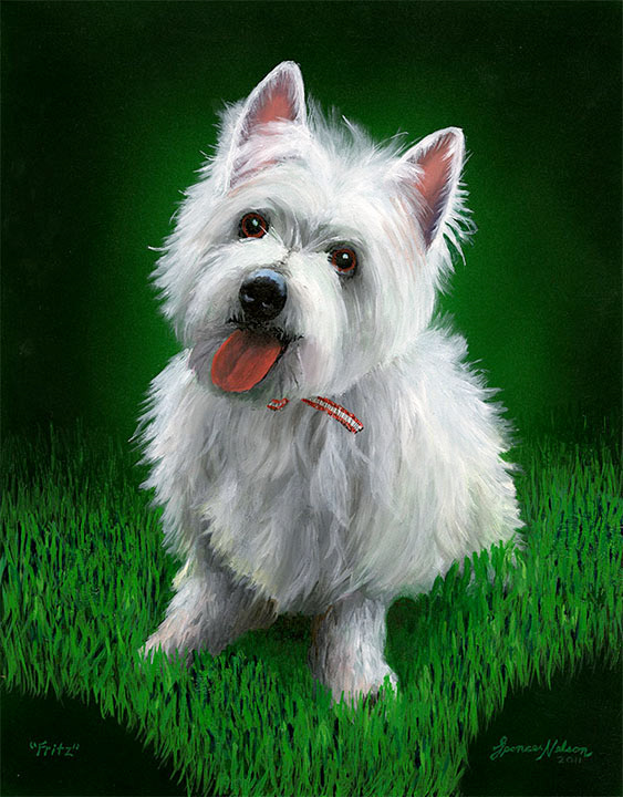 "Fritz" Acrylic & Oil on Panel