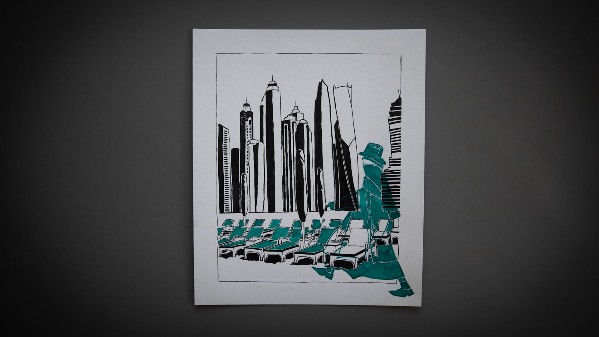 material used: inkt and ecoline - pencil/brush and dip pen 