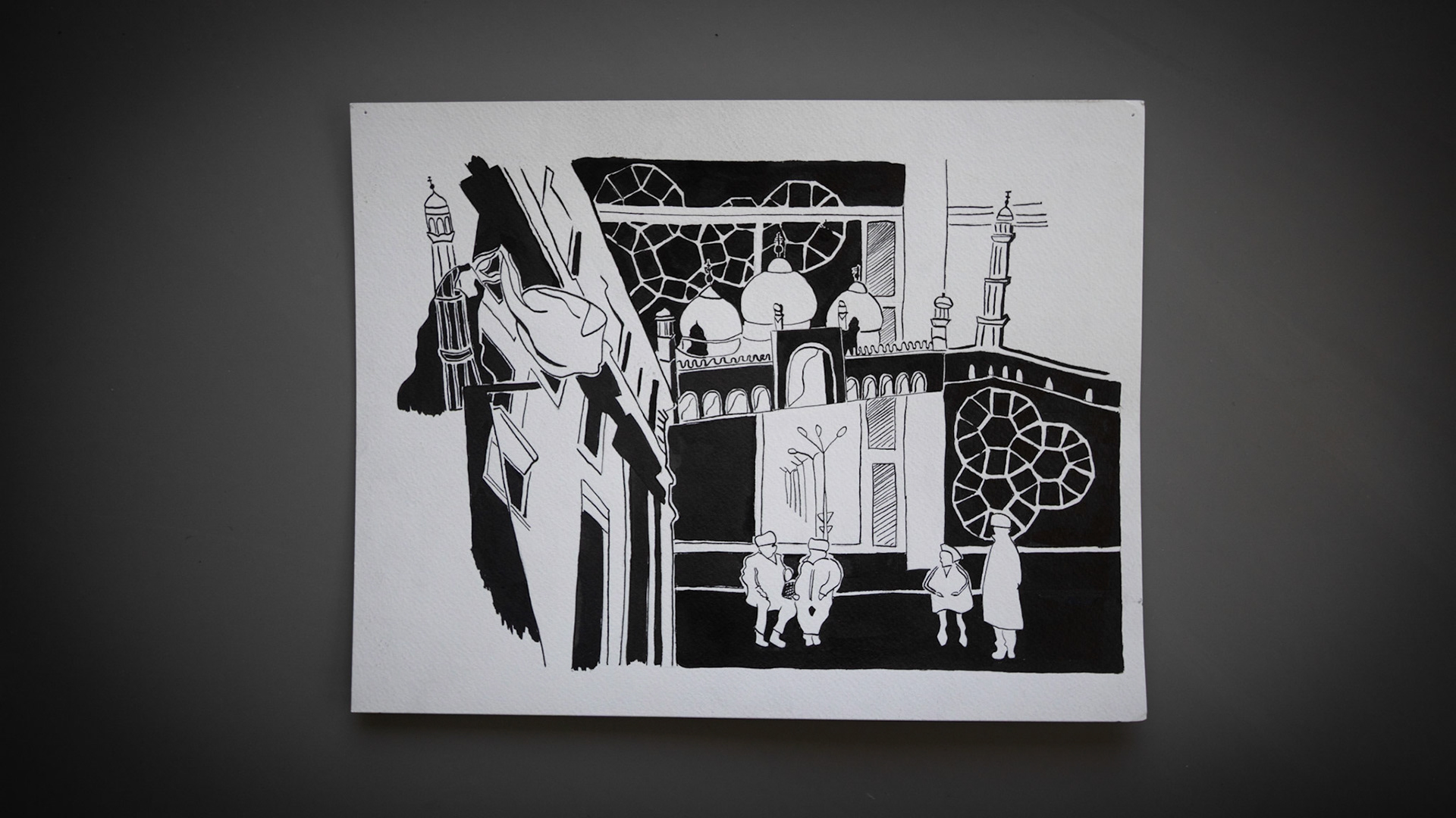 material used: inkt - dip pen