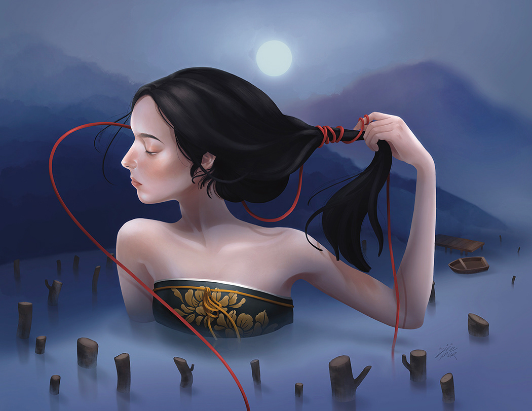 Untie, digital drawing, 2021