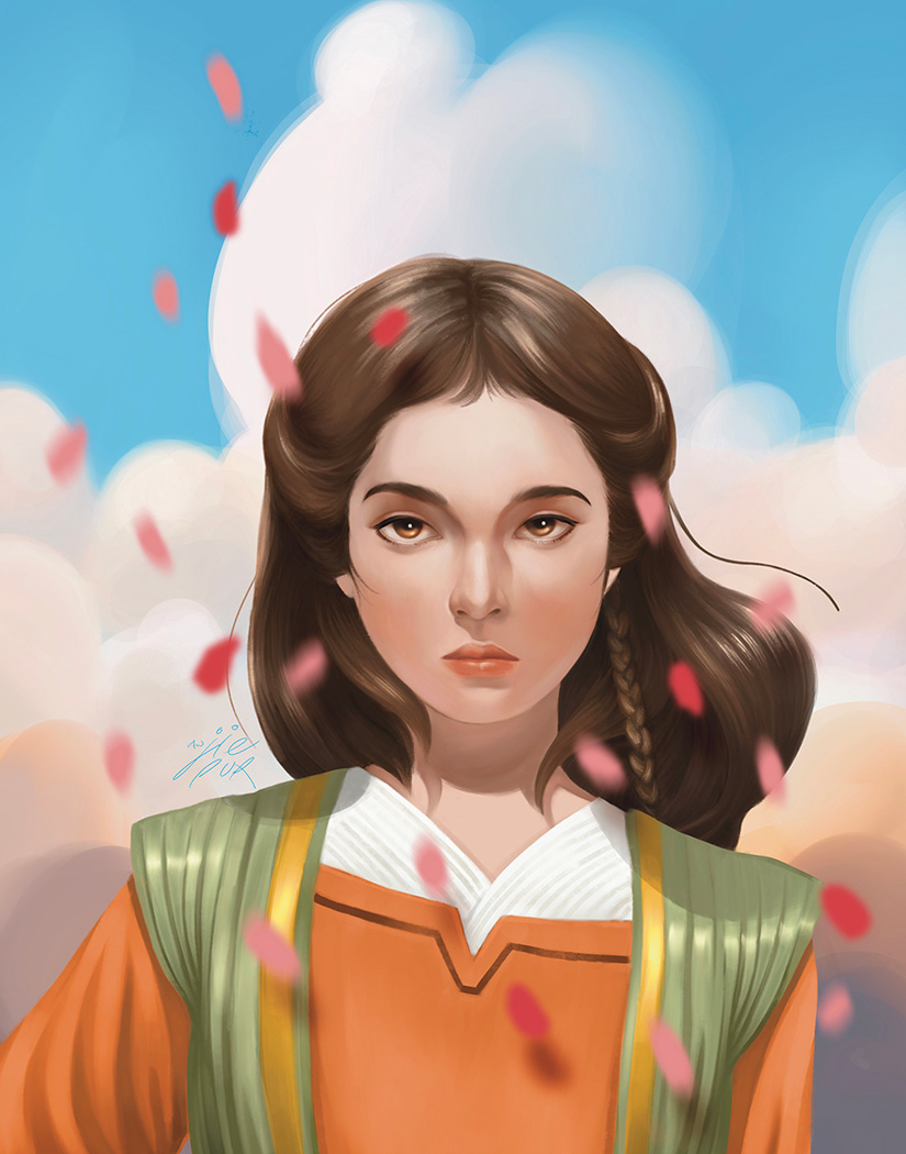 Cerulean, digital drawing, 2021