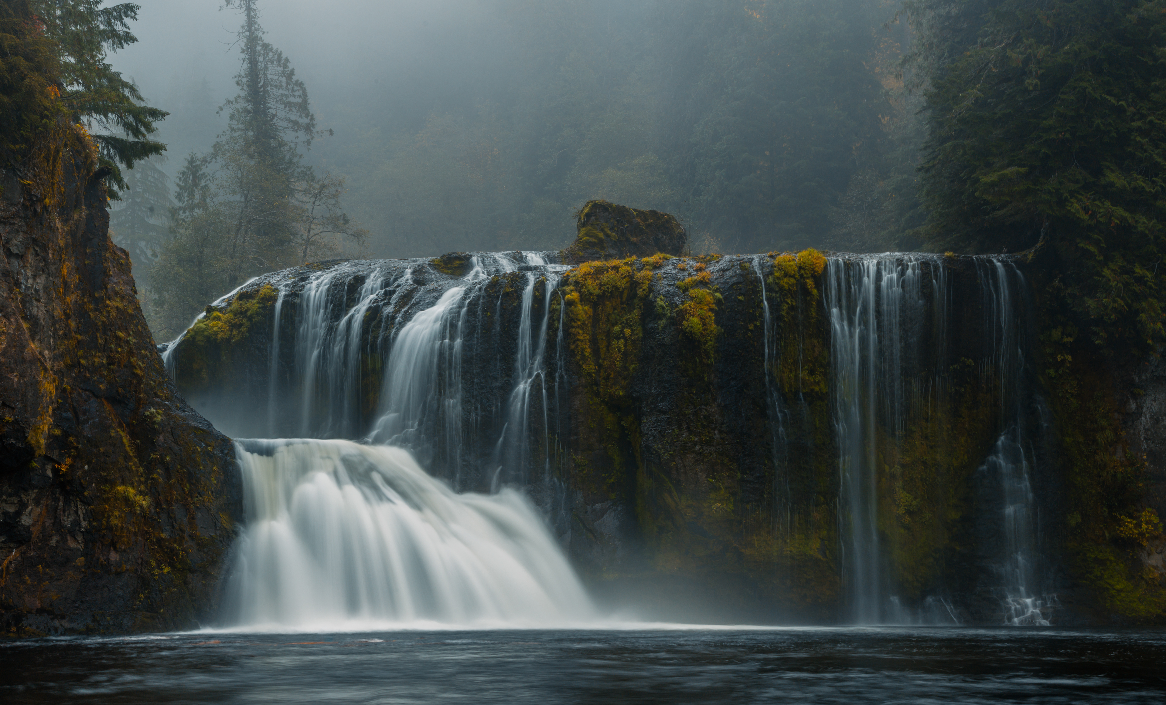 upper falls, louis river, washington, usa