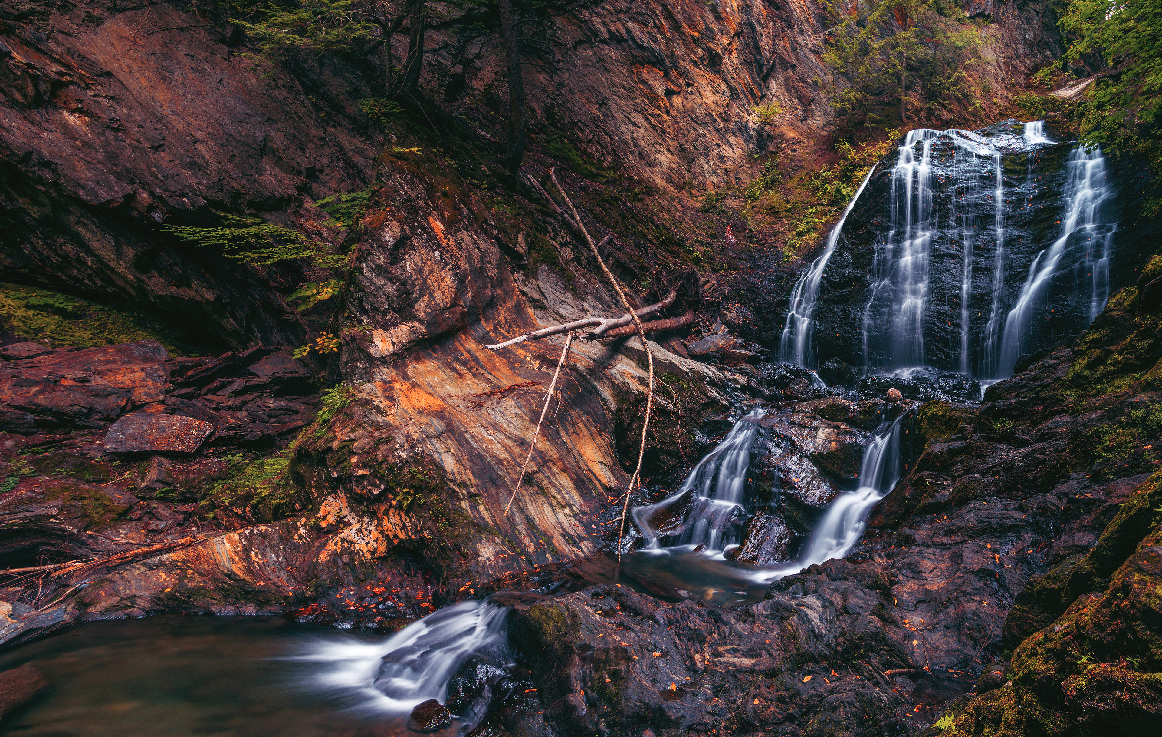 moss glen falls, stowe, vt