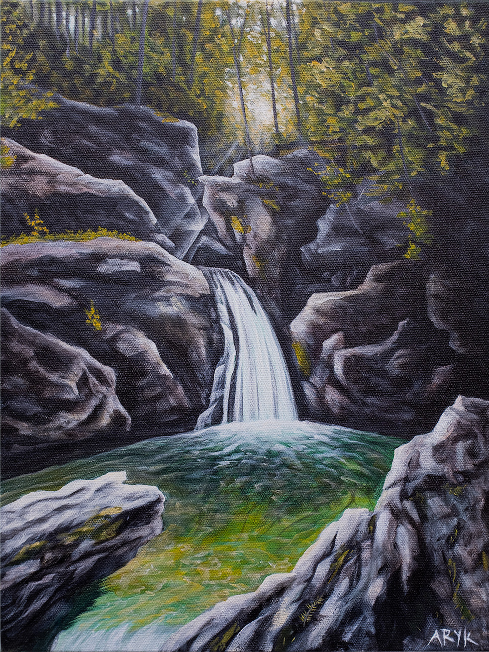 Bingham Falls "12x16" April 2025