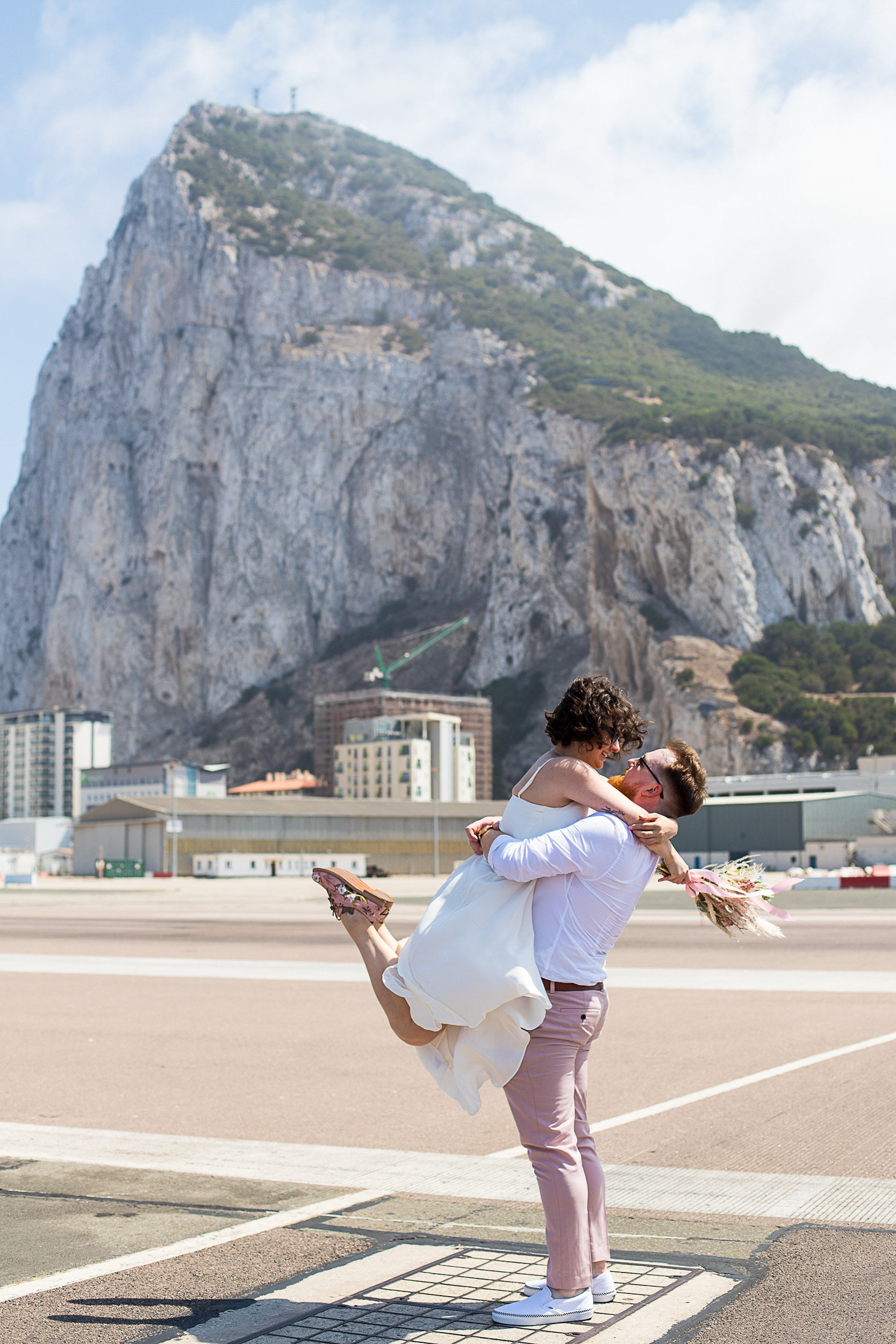 Elopement in Gibraltar - Airport