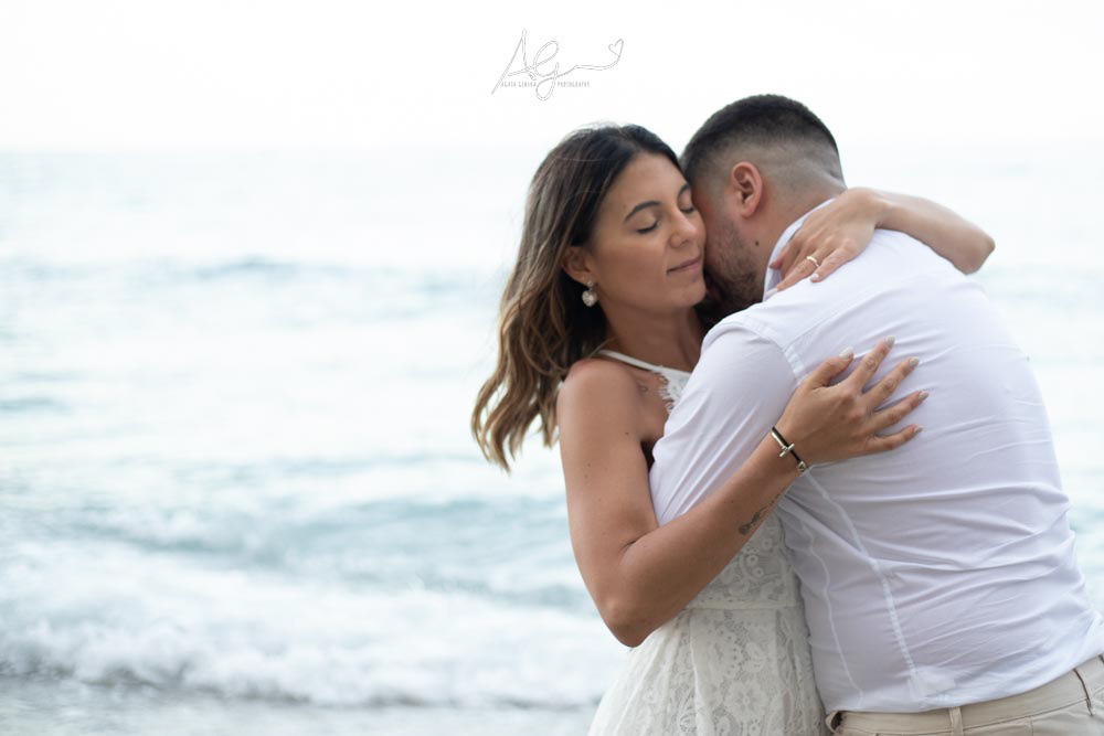 Camila & Vitor - wedding photoshoot in Catalan Bay, Gibraltar