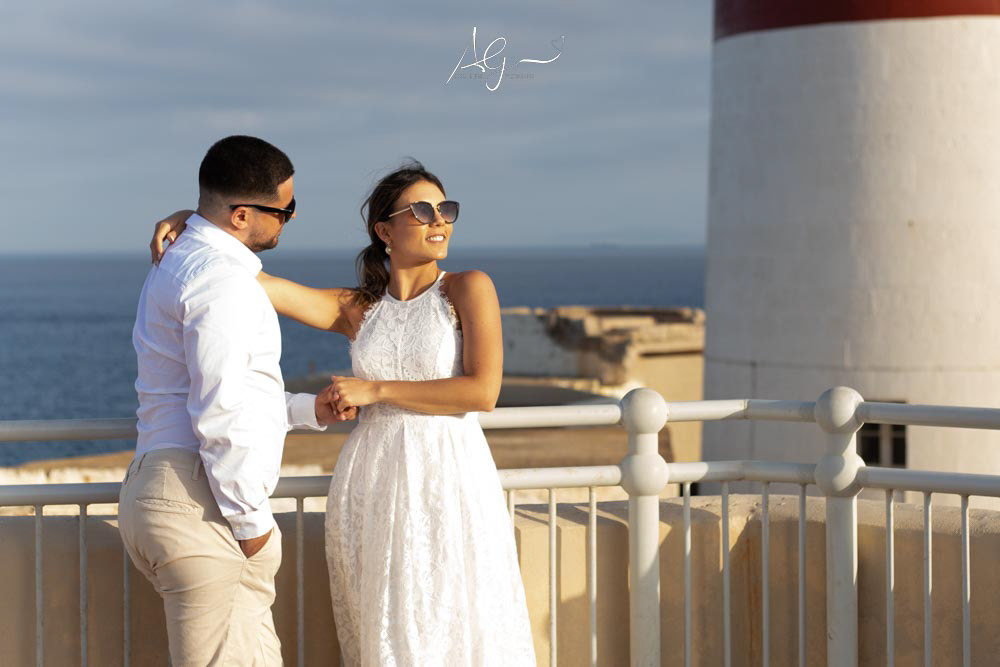 Camila & Vitor's elopement - Europa Point, Gibraltar