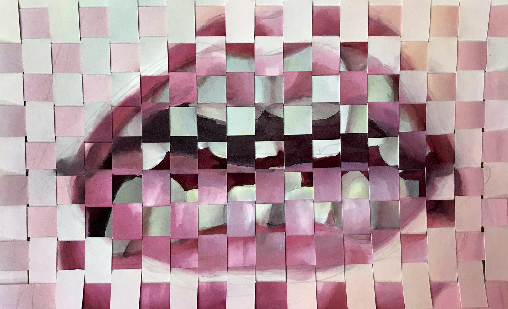 How This Makes Me Feel, watercolor on stonehenge hot pressed paper, 9" x 5", 2020.