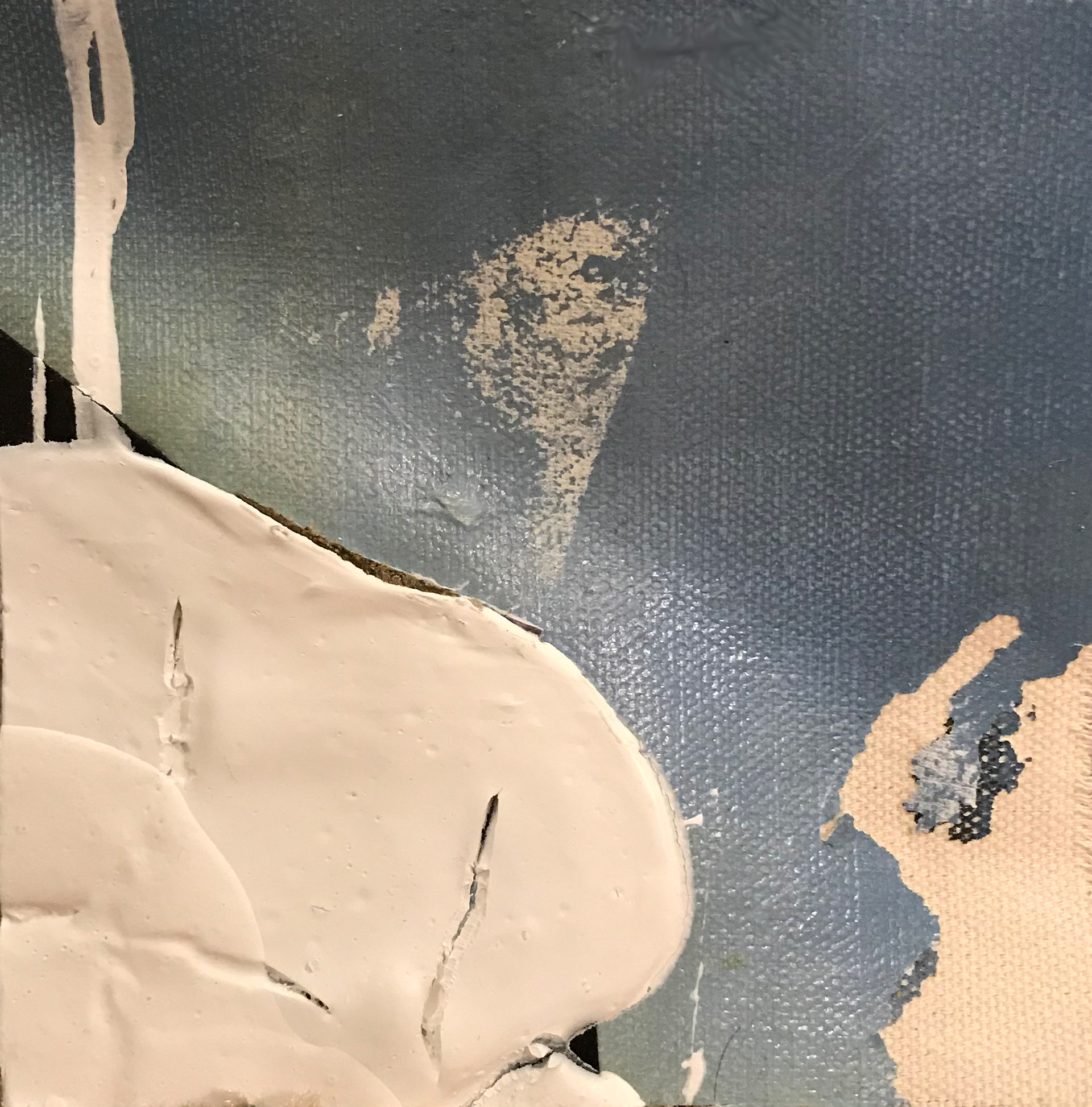 I Recognize you (19), mixed media, 5" x 5", 2020
