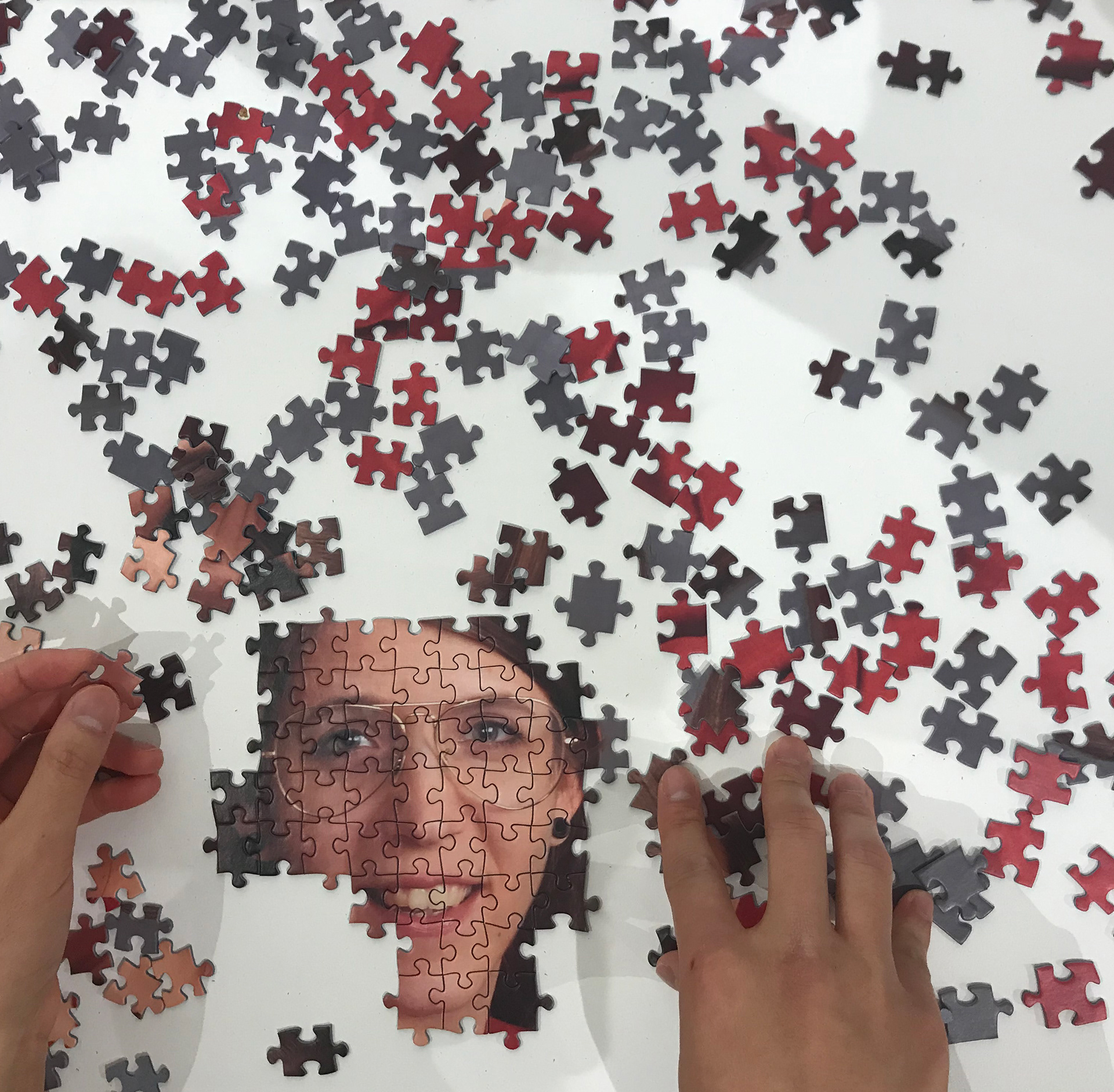 (In)finite Game (detail), Interactive puzzle installation, 2020.