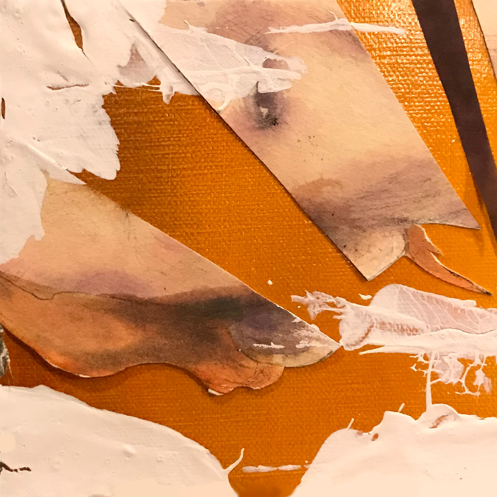 I Recognize you (11), mixed media, 5" x 5", 2020