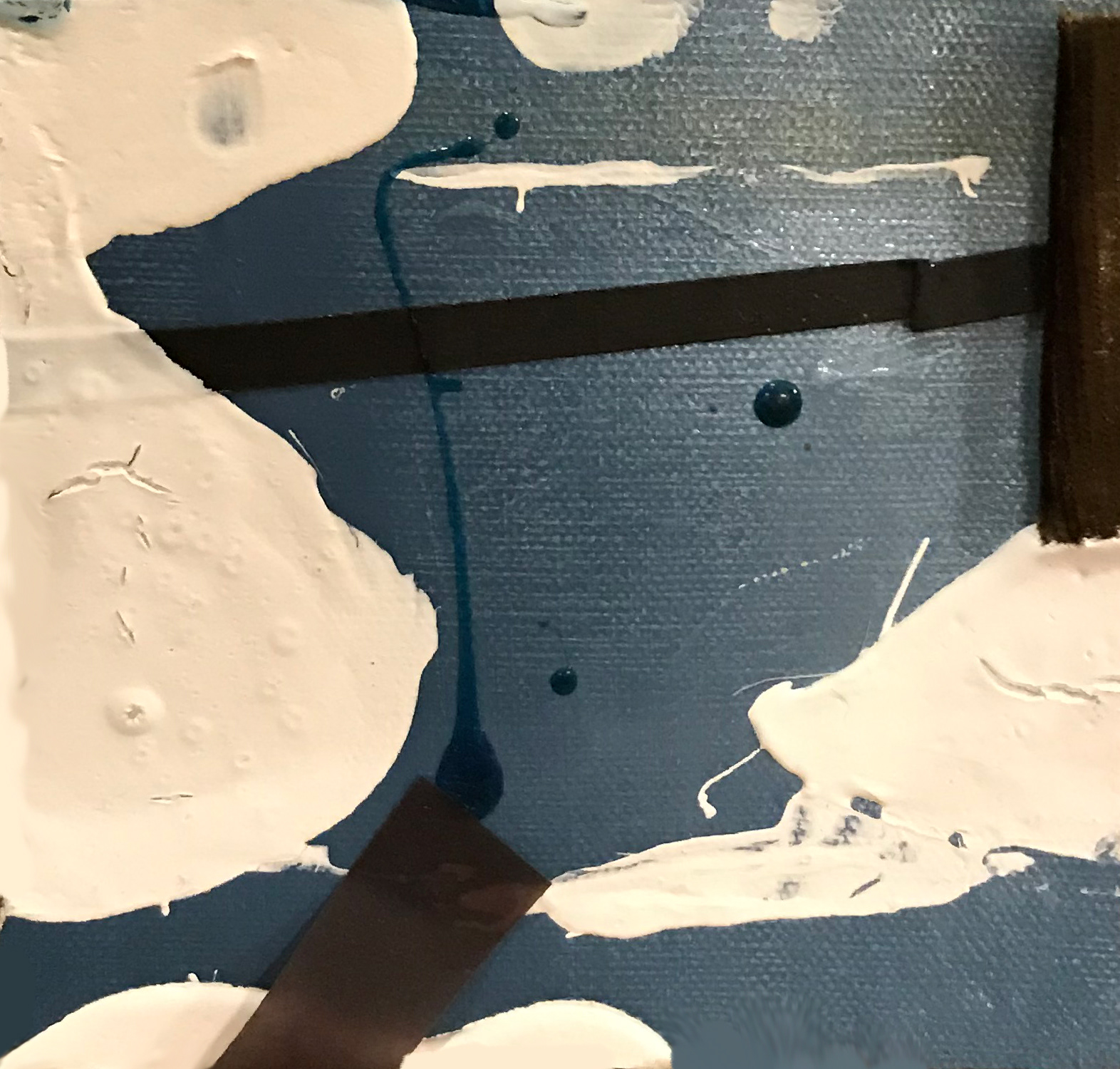 I Recognize you (15), mixed media, 5" x 5", 2020