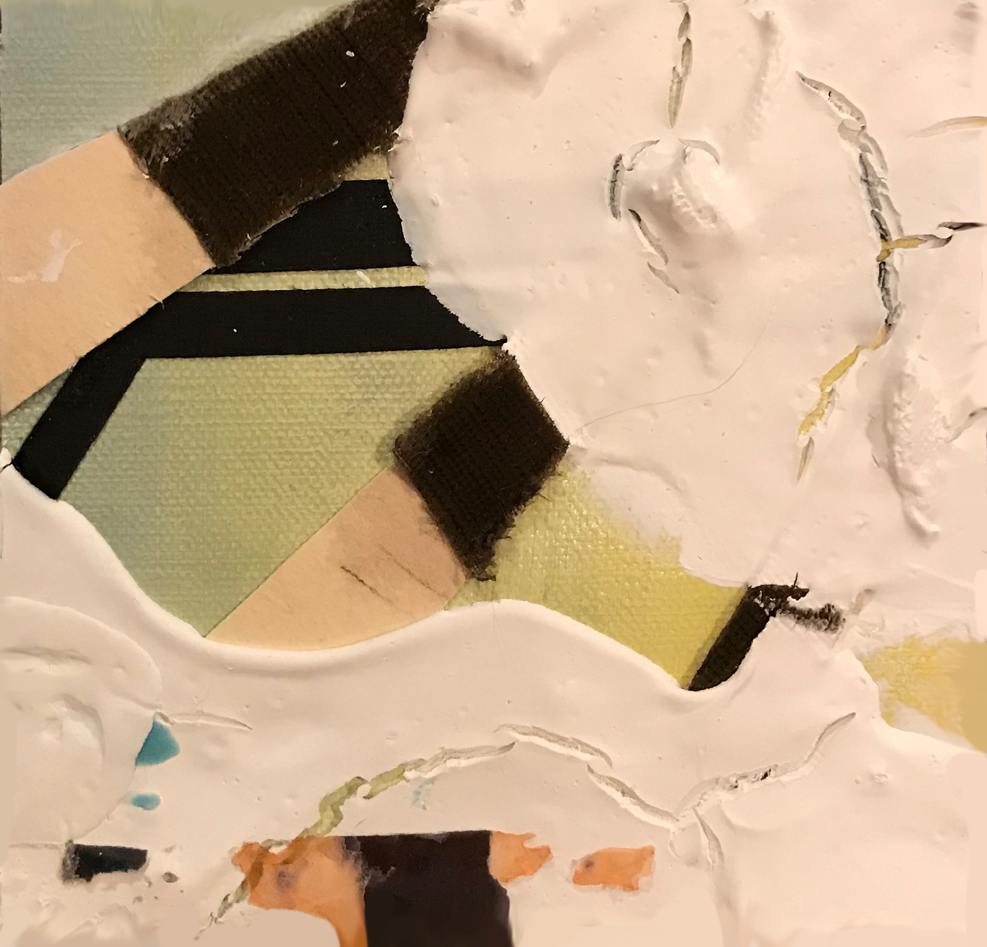 I Recognize you (7), mixed media, 5" x 5", 2020