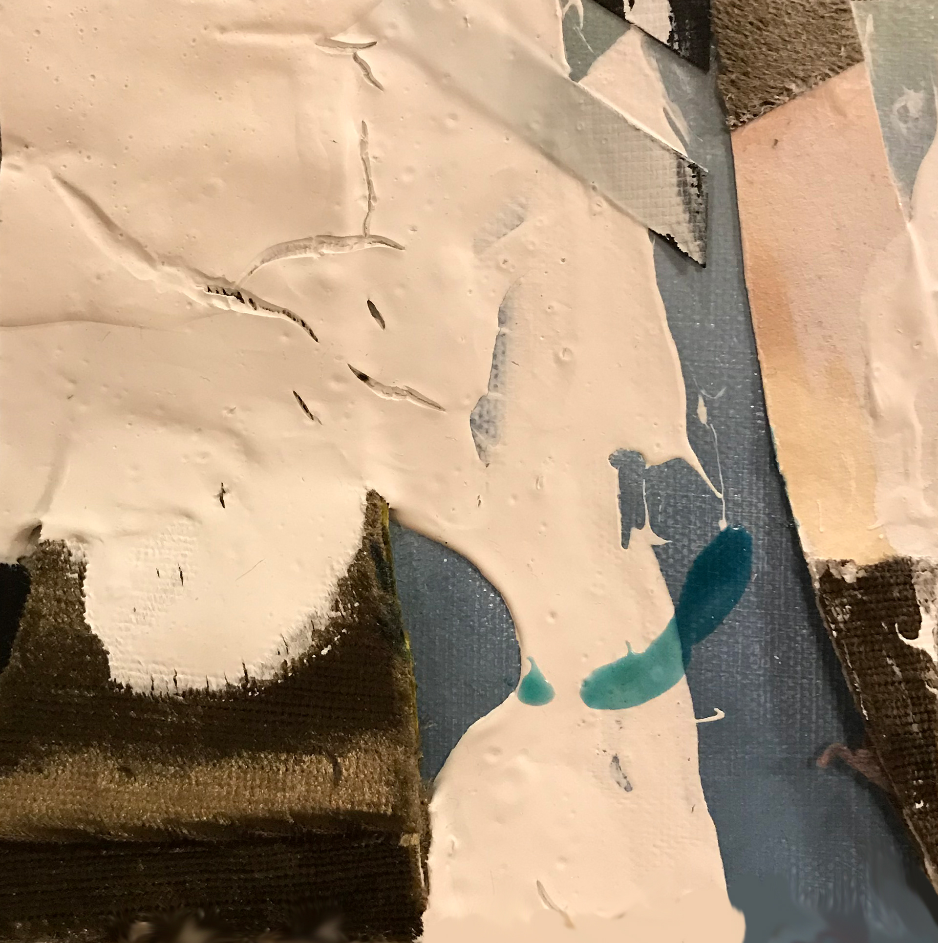 I Recognize you (18), mixed media, 5" x 5", 2020