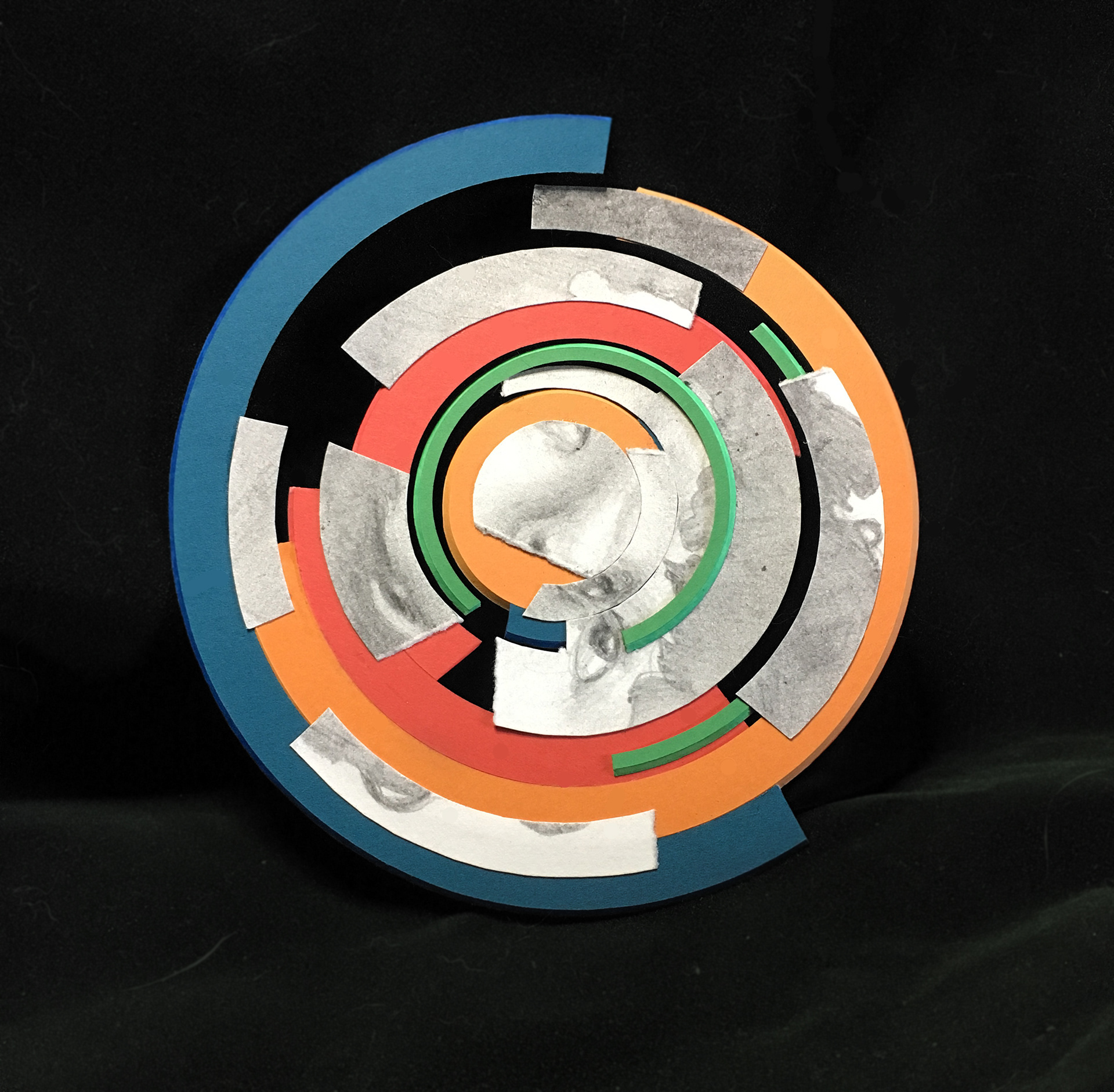 Measurement #3, graphite and matboard, 6"x6"