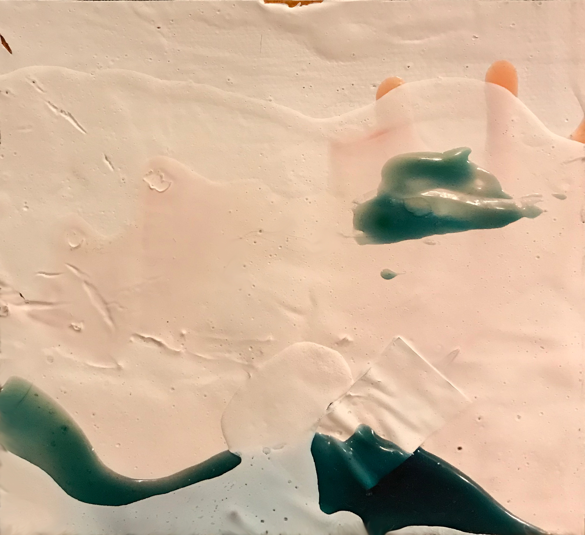 I Recognize you (8), mixed media 5" x 5", 2020