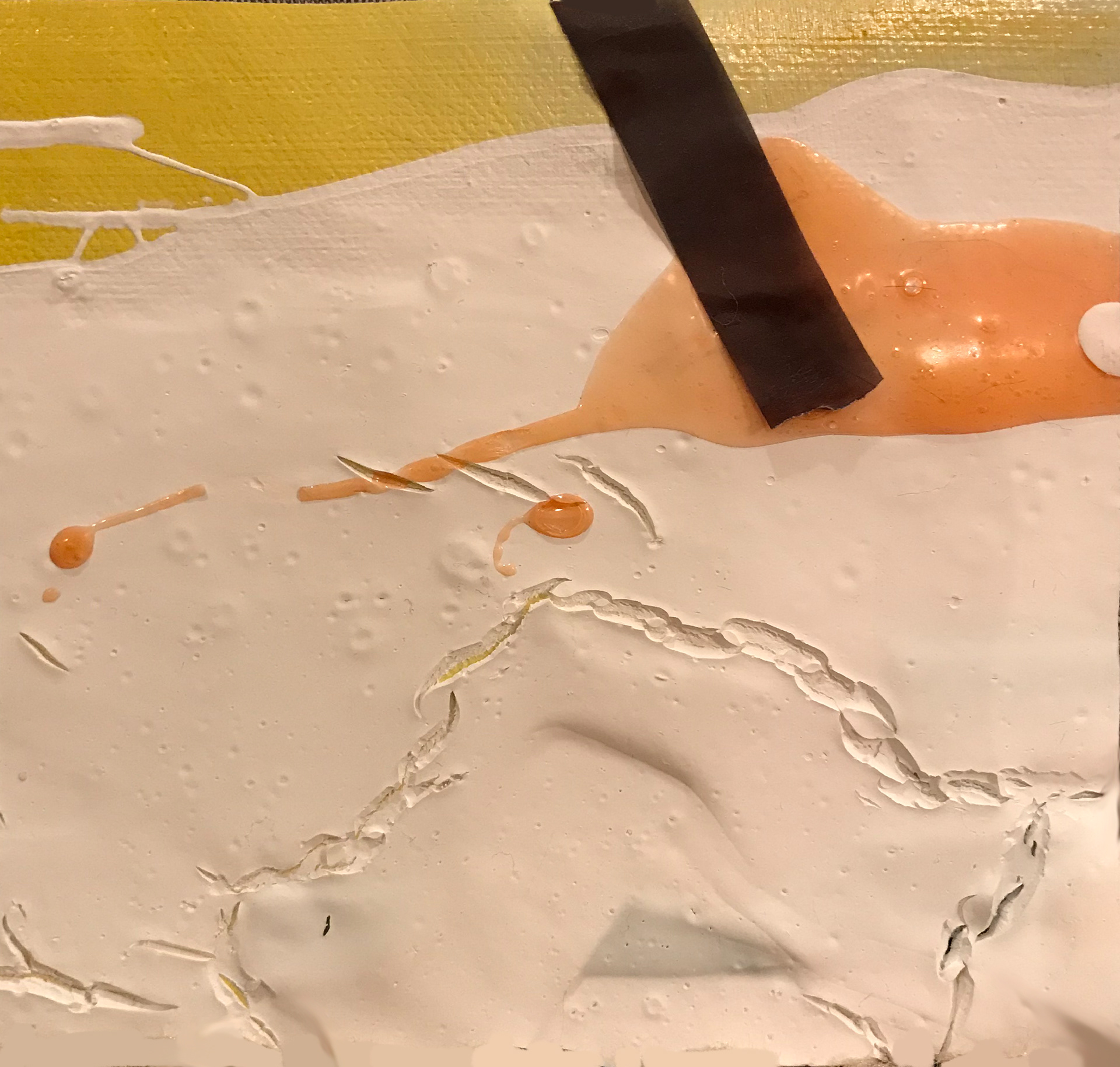 I Recognize you (3), mixed media, 5" x 5", 2020